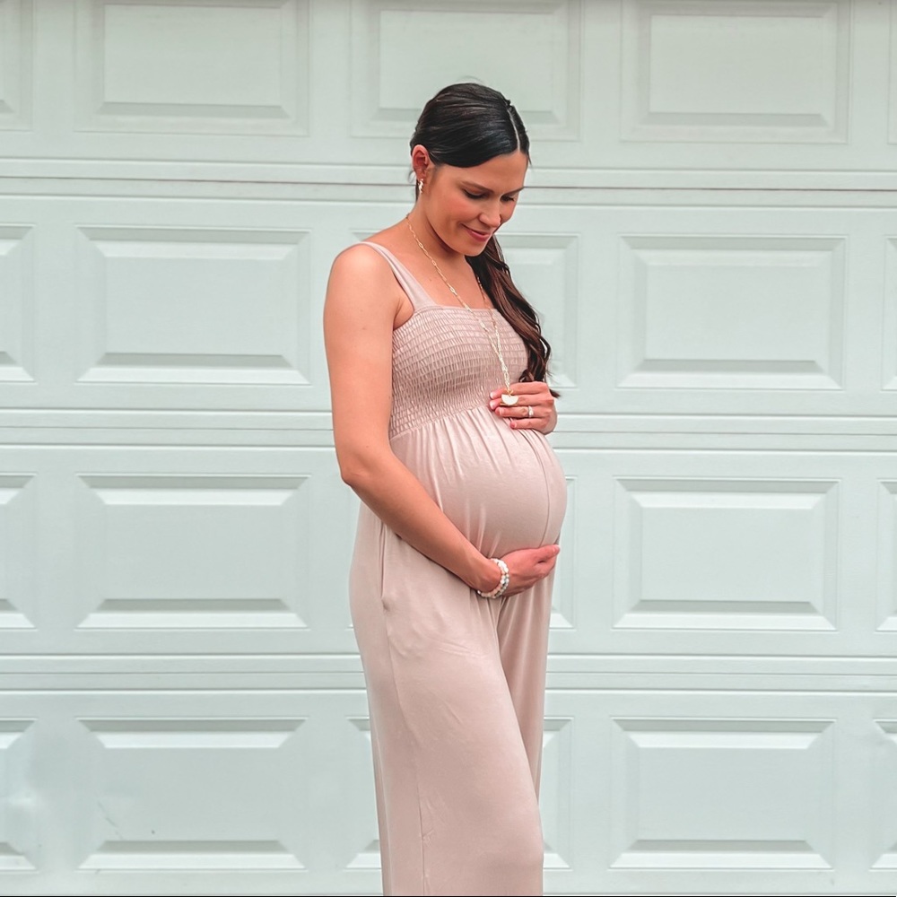 Maternity Romper with Pockets